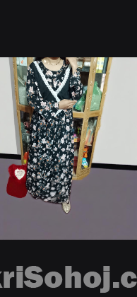 Stylish and beautiful long floral gown